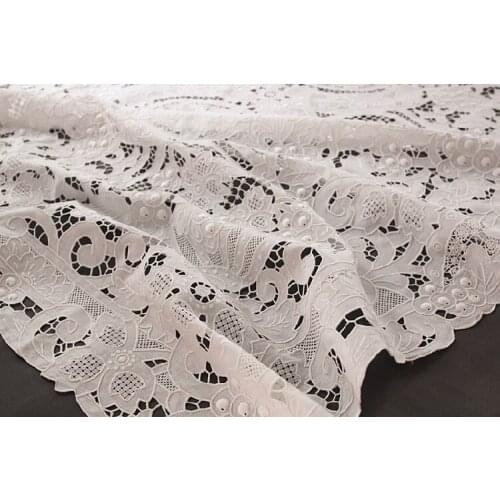 Classic Draft 88001 Cotton Linen Full Work Grape Embroidered Collection Class Table Cloth/Embroidered Cloth/Bed Cover