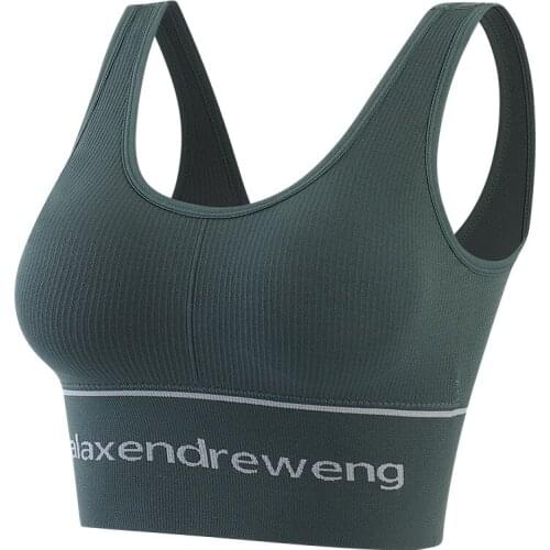 Beautiful Back Without Steel Ring Sports Shockproof Underwear Womens Sling Vest Tube Top Small Chest Gathered Anti-sagging Bra