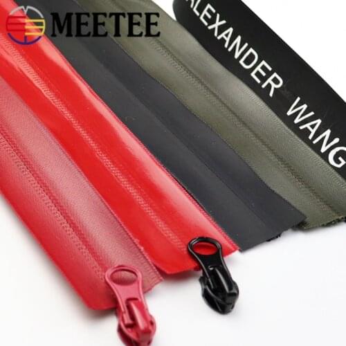 Meetee 100/200cm 5# Nylon Waterproof Zipper Code Nylon Zipper DIY Bag Outdoor Jacket Clothing Zip Tailor Sewing Accessory ZA014