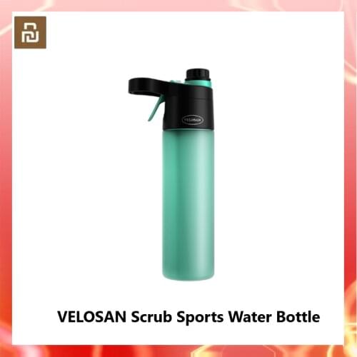 Mijia VELOSAN Scrub Sports Water Bottle Portable 600ml Spray BottleS Leakproof Travel Cup Yoga Camping Drinking Tools