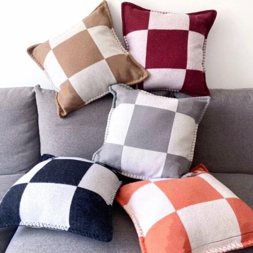 European and American style pillowcase sofa office cushion H luxury pillow