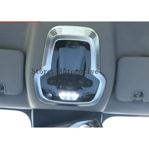 New!! For Alfa Romeo Giulia Stelvio 2017 ABS Matte Chrome Interior Front Row Roof Reading Lamp Frame Cover Trim 1pcs