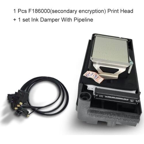 OYfame Original DX5 Solvent Print Head F186000 UV Printhead Secondary Encryption For Epson R1800 R2000 R2400 With Ink Damper