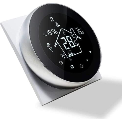 WiFi Smart Thermostat Programmable Dry Contact Temperature Controller Touch Screen LCD Voice Contro