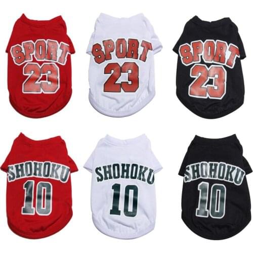 Cartoon Print Dog Shirt Cheap Dog Clothes For Small Dogs Summer Chihuahua Tshirt Cute Puppy Vest Yorkshire Terrier Pet Clothes