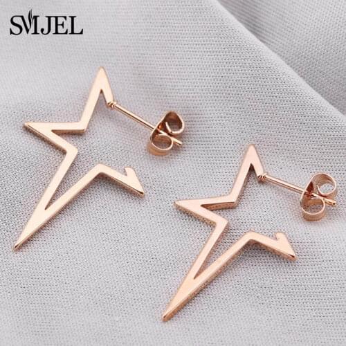 SMJEL Stainless Steel Bee Earrings Small Fashion Earrings Butterfly Jewelry Stud Earings for Girl oorbellen