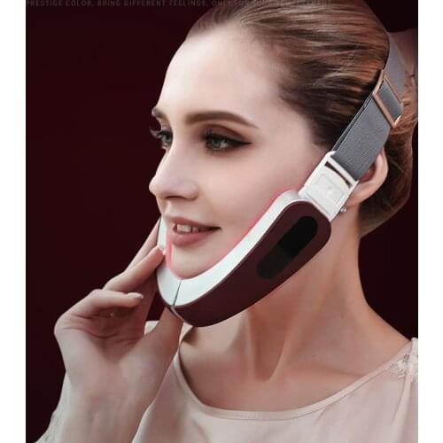 Thin Face Artifact Micro-current Facial Massager Face-lifting Instrument V Face Thin Masseter Red Blu-ray Beauty Instrument