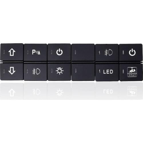 1pc Dual key switch dual switch fog lights radar power supply LED Headlight Switch Button for Honda Accord 18-21