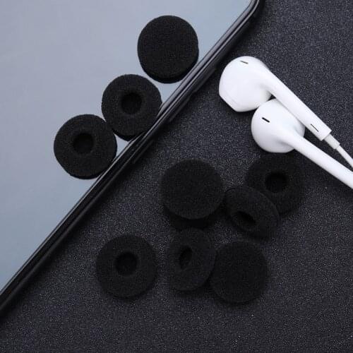 10pcs Wireless Earphone Earbuds Soft Sponge Foam Earpads Ear Sleeve Cover Replacement for MP3 MP4 Mobile Phone Headset