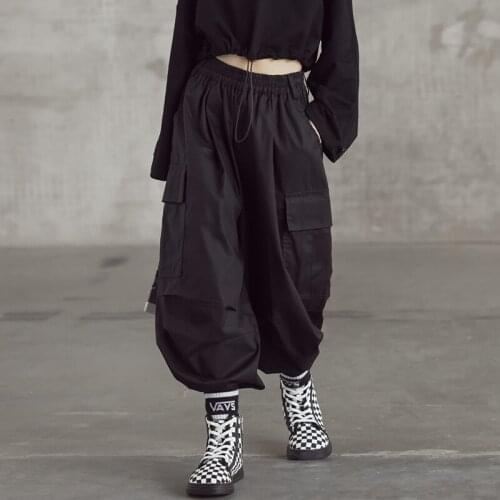 2021 Autumn Teen Girls Fashion Oversize Cargo Pants Dance Hiphop Children Boys Trousers 10 12 13 14 years