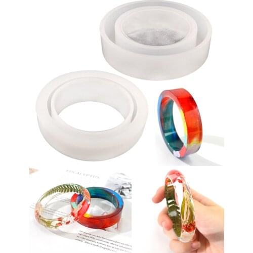 4 Shape Mixed Size Bracelet Molde De Silicona Para Resina Ring Epoxidharz Formen Jewelry Making Earrings Pendant Accessories