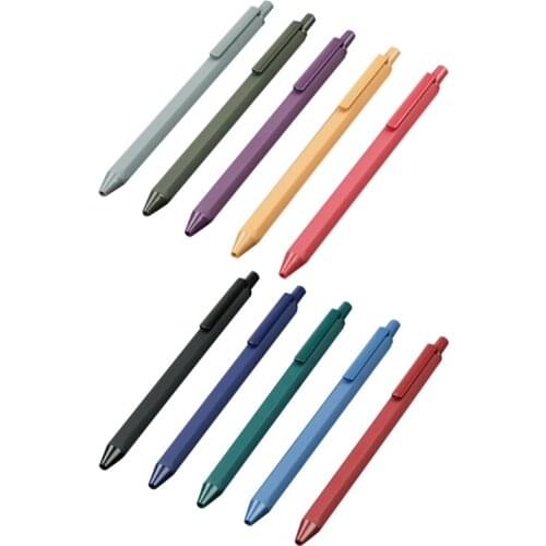 Bai Shijia Frosted Gel Pens Plastic Colorful Lines Pen Set for artist Sketching