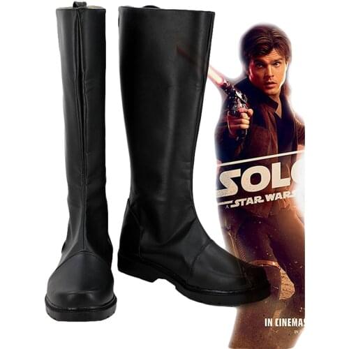 Rogue One: A Star Story Cosplay Boots Han Solo PU Leather Shoes Halloween Cosplay Carnival European Size
