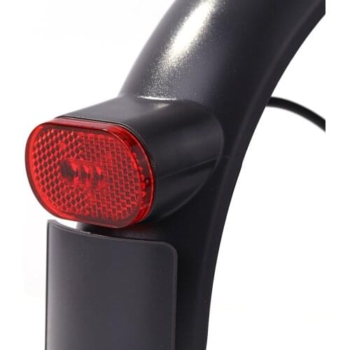 ABS Rear Back Fender Mudguard Guard Tail Lamp Set Shockproof Support Accessories for Xiaomi Mi Electric Scooter Pro 2
