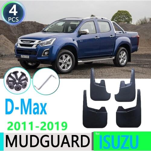 For Isuzu D-Max 2011~2019 2012 2013 2014 2015 2016 2017 2018 Car Fender Mudguard Mud Flaps Guard Splash Flap Car Accessories