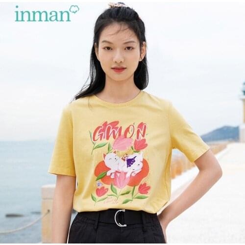 INMAN Womens Summer T-shirts