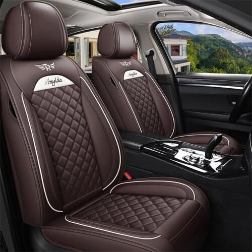 Leather Car Seat Cover for Renault Duster Captur Megane Clio Laguna Kadjar Scenic Koleos Fluence Seat Protector Accessories
