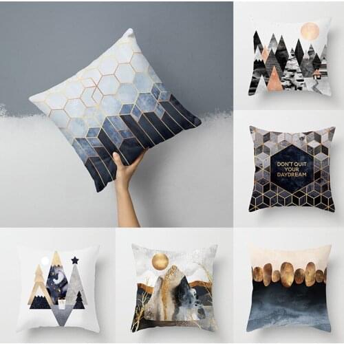 Cushion Cover Tassels Square Pillow case Diamond Yellow Ivory Grey Cotton Pillow Cover 45x45cm Home Decoration Sofa 18"