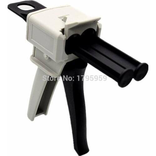 Caulking Gun Hand Tool 50ml AB Epoxy Glue Gun Applicator Glue Adhensive Cartridge Gun Mixed 1:1 AB Glue Manual Dispense Glue Gun