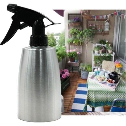 400ml Stainless Steel Watering Can Flower Plant Mist Spray Bottle Garden Kettle Hairdressing Planting Kettle for Garden Flower