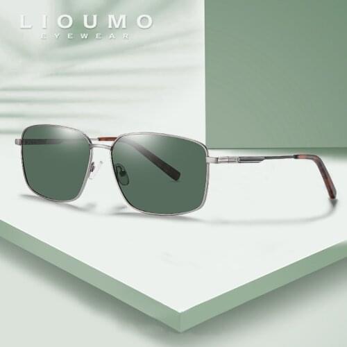 LIOUMO Top Square Sunglasses For Men 2021 Women Polarized Sun Glasses Trendy Shades Driving Glasses Vintage Goggles gafas de sol