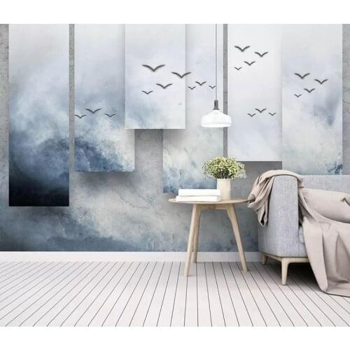 8d Modern Creative Wall paper Mural 3D New Chinese Ink painting Wallpaper sticker paper For Living room Background Wall Murals