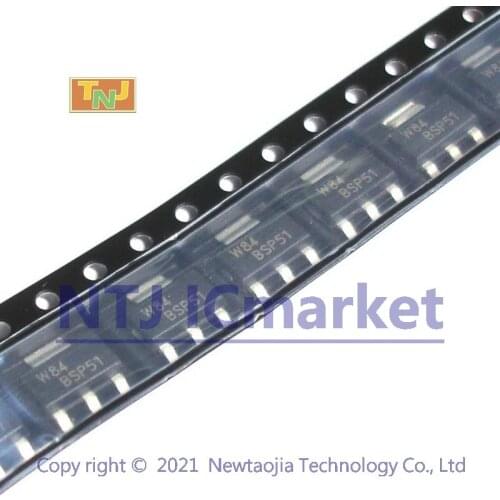 10 PCS BSP51 SOT-223 NPN Darlington transistors