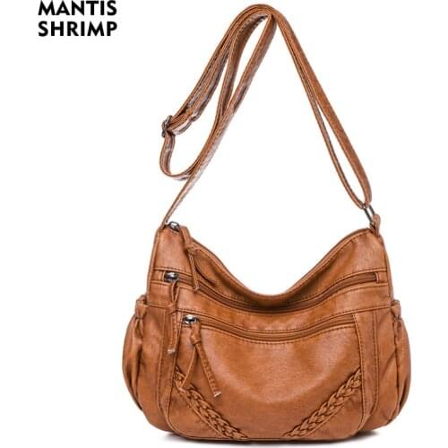 Vintage Shoulder Bag Women Designer Bag High Quality Pu Leather Messenger Bag Fashion Small Bag Female Solid Color Crossbody Bag