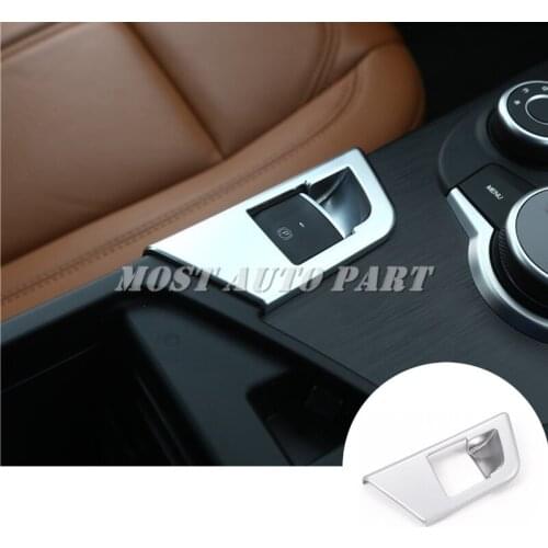 For Alfa Romeo Giulia ABS Inner Console Electronic Handbrake Cover 2017-2019 1pcs Car Accessories Interior Car Decor Car Trim