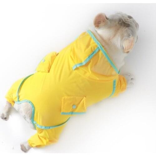 Waterproof Dog Raincoat Jumpsuit Dog Costume Raining Coat Pet Dog Clothes Corgi Dog Clothing Golden Retriever Dog Rain Coat