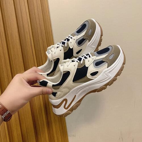Chunky Sneakers Women New Fashion Platform Shoes Basket Femme Vulcanize Shoes Womens Casual Krassovki Female Trainers Dad Shoes