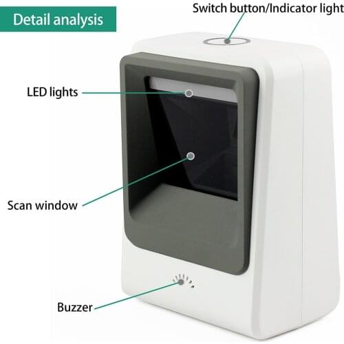 ZYXRZYL Handheld 2.4G Wireless 1D/2D/QR Barcode Scanner Bar Code Reade