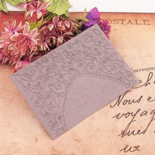 10.4x14.8 Vines envelope Embossing folders Plastic bump Scrapbooking DIY Template Fondant indentation Cake Photo Album Card Make