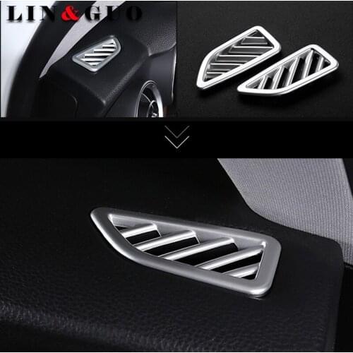 2pcs Car styling Dashboard Air Conditioning Vent Outlet Frame Cover Trim hub caps For Alfa Romeo Stelvio 2017 Car Accessories