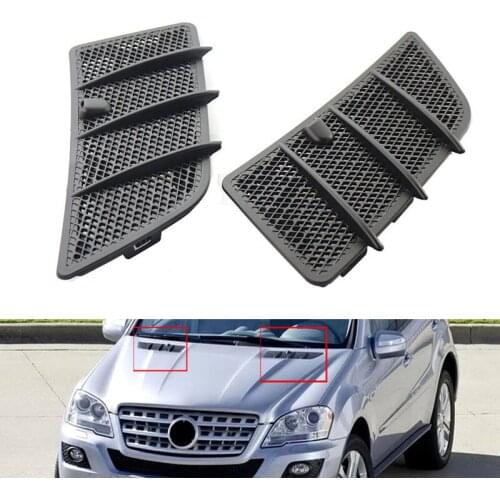2PCS Car Front Hood Air Vent Grille Cover Air Flow Intake Hoods for Mercedes Benz W164 ML/GL Class GL164 2009-2014