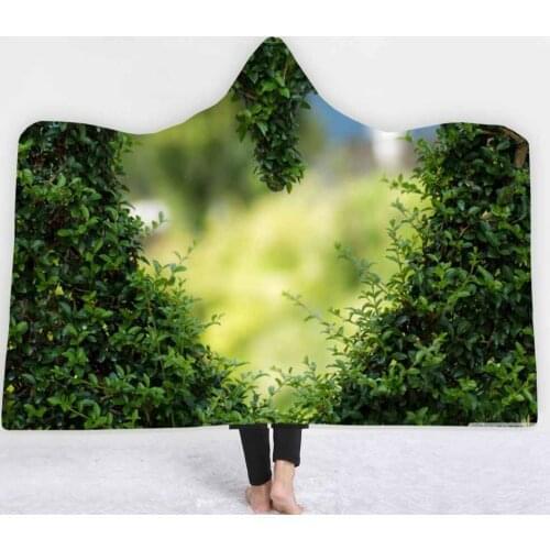 3D Couple Blanket For Magic Coral Fleece Hooded Blanket Winter Warm Travel Airplane Sofa Bed Throw Blanket For Kids