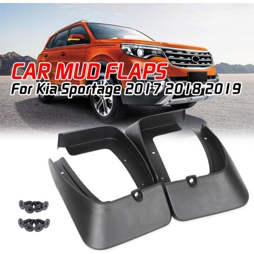 4Pcs For Kia Sportage 2017 2018 2019 QL Accessories Car Mudflaps Front Rear Mud Flaps Mudguards Splash Guards Fender Flares