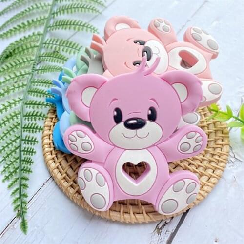 5/10pcs Baby Teethers Silicone Baby beads Teethering Pendant For Pacifier Chain Teether For Teeth BPA Free Toys For Babies