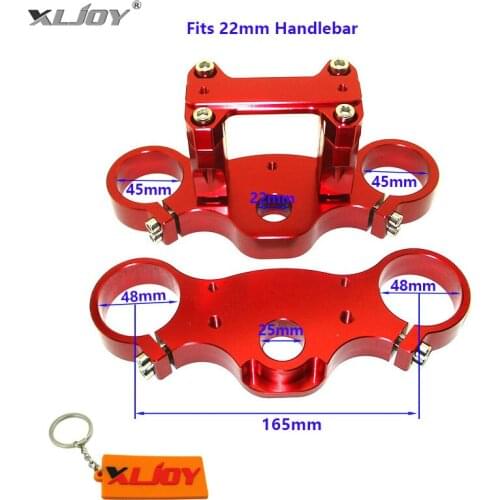 XLJOY 45/48-22mm CNC Aluminum Triple Clamp Set For Pit Dirt Bike