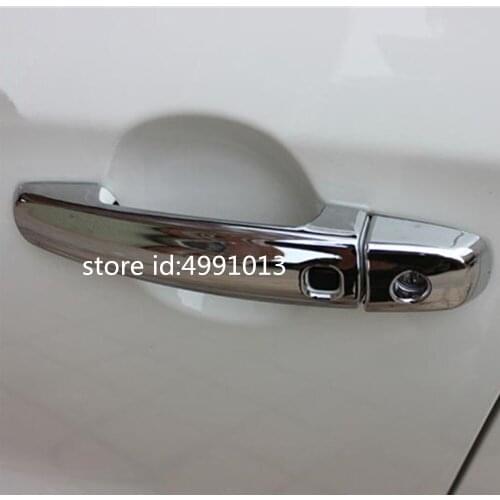 Car Handle Armrest Handril Lamp Detector Frame Stick Styling ABS Chrome Cover Trim 2pcs For Suzuki Vitara 2016 2017 2018 2019