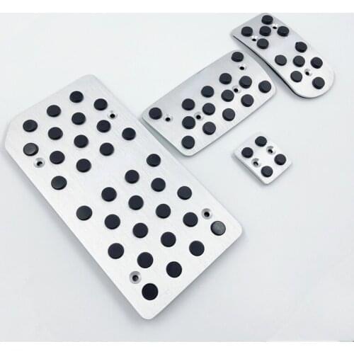 Car Accessory For Honda ODYSSEY Fuel Brake Foot Rest Automatic pedals Plate Non slip Aluminium Gas Foot rest AT pedal Pads