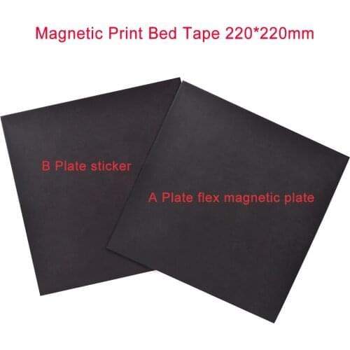 3D Printer Parts Magnetic Print Bed Tape square 220x220MM Print Sticker Build Plate Tape FlexPlate PLA Surface Flex Plate DIY