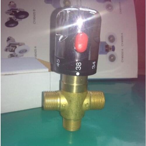 DN15 1/2" copper thermostatic valve Automatic Thermostatic mixing valve Shower water valve for Hot-water heater