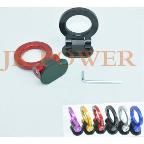 JK Universal ABS Dress Up Bumper Sticker Adorn Car Dummg Tralier Tow Hook Kit