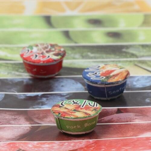 Hot！1pcs Mini Cute 1:12 Doll House Kitchen Simulation Food Miniature Japanese Instant Noodle Decor Fast Food Soup Noodle