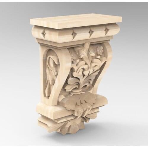3D STL Model Supports Stands Legs for CNC Router Aspire Artcam Part of Corner or Column Carving Machine Relief _ decor 827