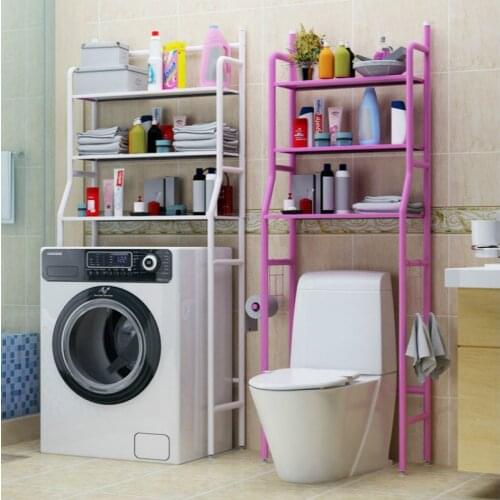 Bathroom Storage floor stand Shelf Floor Toilet Washbasin Washing Machine Toilet Storage Rack Kitchen shelf