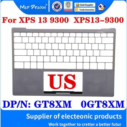 New Original 0Y75C4 Y75C4 For Dell XPS13 9300 Xps-9300 Laptop Replacement US Palmrest Upper Cover Case Keyboard C Shell Black