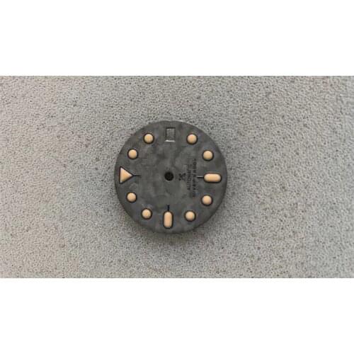 New! 28.5mm Green Luminous Single Date Watch Dial for NH35/36 Movement with S Logo