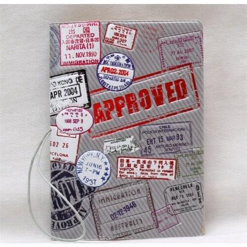 Travel visa approved Passport Cover 3D PU Leather Passport Holder Credit Card Holder Size:14*10CM